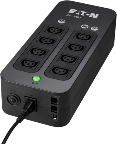 USV Eaton 3S 500 IEC, 550VA/330W, mit &Uuml;berspannungsschutz